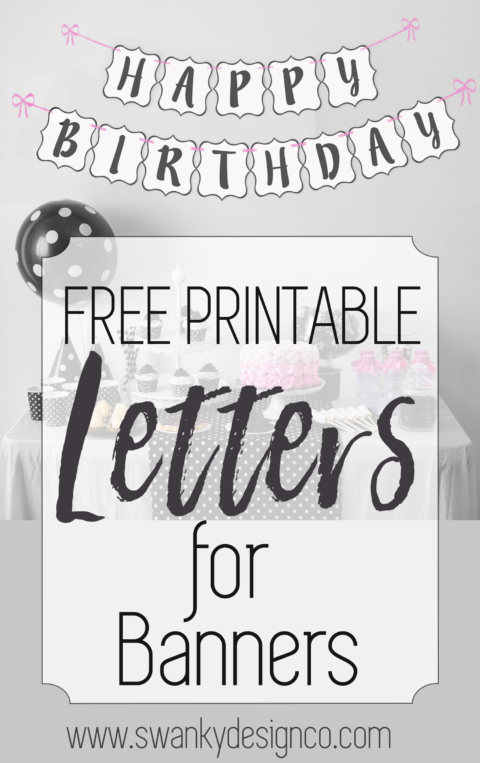 Printable Large Alphabet Letters for Banners, Posters & Bulletin Boards