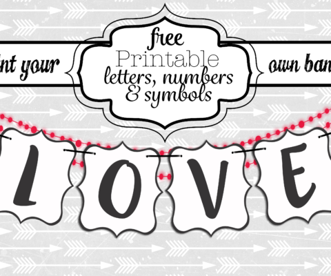 Free Printable Letters For Banners - Swanky Design Co.